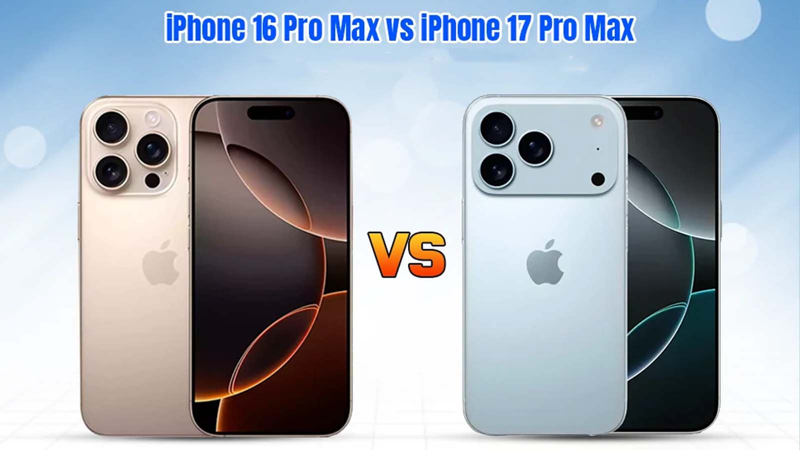مقایسه آیفون 16 مکس با آیفون 17 مکس