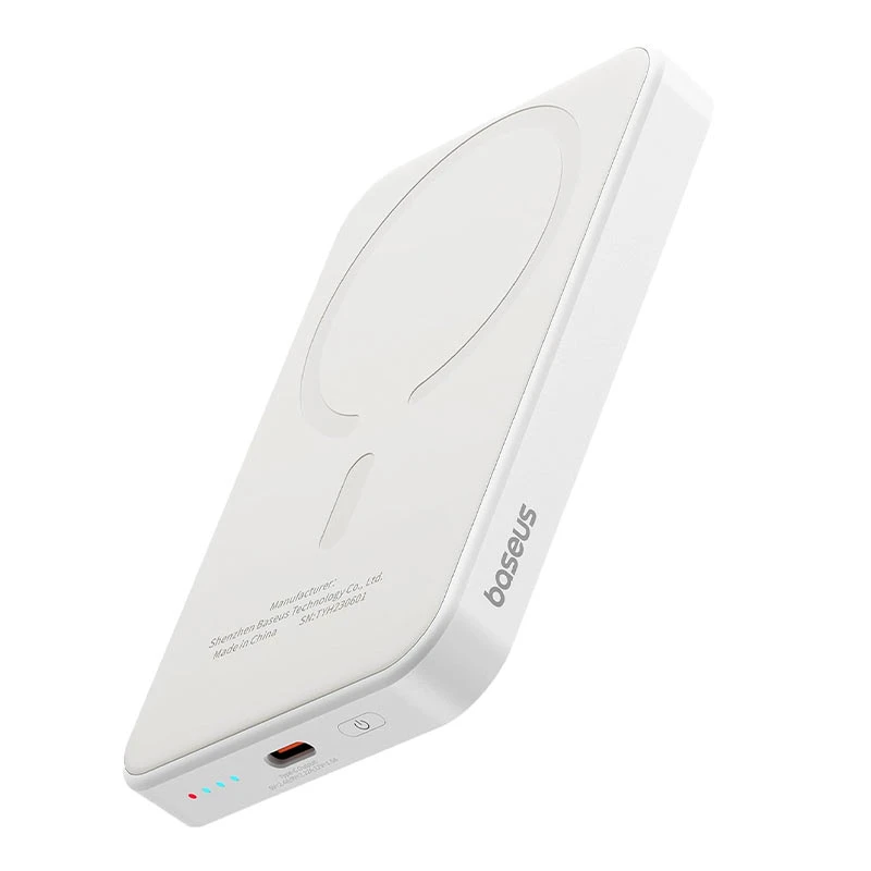 پاوربانک باسئوس مدل Magnetic Mini (Slim and Compact) ظرفیت 5000 میلی آمپر ساعت