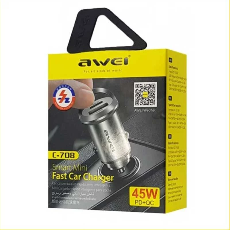 شارژر فندکی 45 وات اوی مدل C-708